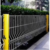 Yellow V Mesh Security Fence Hot Dipped Galvanized Metal Fence Panels