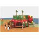 SS304 Fasteners TUV Wooden Playground Equipment Environmental Protection