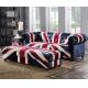 Union Jack Velvet Bench Union Jack Ottoman Footstool Velvet Union Jack Stool