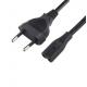 For Russia CE VDE ENEC AC Europ 2 Prong  IEC C7  Electric Power Plug 2.5A 250V 2 Pin Eu Power Cord Power Cables