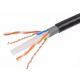 UTP CAT6 Network Lan Cable PVC+UV PE Double Sheath Outdoor PE Computer Wire