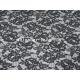 Black Cotton Nylon Lace Fabric Soft Handfeel Unique Flower Design SYD-0177