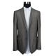 Tailored Mens Knit Fabric Blazer White Dots Printed Breathable Ant Wrinkle