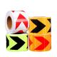 Yellow Red And White Dot Reflective Tape For Trailers Trucks Adhesive Material