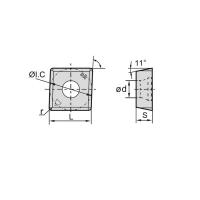 ZCCCT Carbide Milling Inserts MPHT120408-DM YBC302 With Strong Wear Resistance