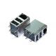 ARJU31A-MASA-AD-B-E-LU2 RJ45 Tab Up with Dual USB Connector 10/100 Base-T