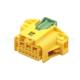 15 Pin 4H0972208F Automotive Wiring Harness Connectors Yellow Small Hole Small Current