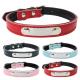 Durable Pet Dog Collars And Leashes Customized Number Printed With Stainless Steel Name Tag