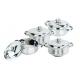 Custom Stainless Steel Cookware Sets 0.5mm Thickness Full Mirror Polished