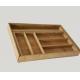 Promotional cheap kitchen expandable bamboo cutlery tray