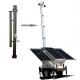 Q235 Steel 20ft 23ft Manual Telescopic Mast Light Tower Mast CE