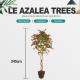 Fiberglass Material Artificial Azalea Tree 245CM Indoor Decoration