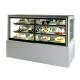 Supermarket Fan Cooling System Cake Display Freezer For Pastry Dessert