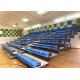 Riser Mounted Retractable Indoor Bleachers HDPE Seat For Indoor Arena