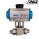 Ultra High Pressure Ball Valve High Temperature Pneumatic Valve