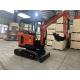 Casting Iron Steel Mini Excavator Machine For Widely Turning / Digging Depth Of 1600mm