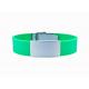 Custom Silicone Medical ID Bracelets , Silicone ID Wristbands For Runners / Cyclists