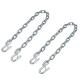 Blue and White Zinc Coated 5000 lbs Trailer Safety Chain with Customizable Options