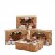 Folding Luxury Christmas Chocolate Cake Cardboard Paper Gift Boxes Transparent