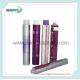 Empty  aluminum Collapsible tubes for hair dying cream packing silver color printing