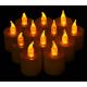 Large LED Battery Operated Tealight Candles (12 Pack)