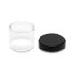 6 ml Glass Concentrate Containers | No Neck - Black Lid
