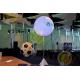 2.5m White Attractive Round Inflatable Helium Balloon with RGB LED Lighting