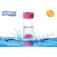 Smart PH Hydrate Glass Alkaline Water Bottle , Portable Filtered Water Bottle Ionize