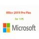 Windows 5 PC Microsoft Office 2019 Retail License Key