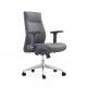 MID Back Leather Visitor Chair PU/Pvc Upholstery For Office Meeting Room