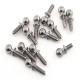 M3 Custom Titanium Race Parts Alloy Ball Round Head Of Bolts For RC Kart