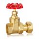 Forged Brass Gate Valve DN32 DN40 CW617 Water Control Valve With Thread WRAS