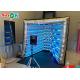 Portable Inflatable Vogue Photo Booth With LED Tube Lights Party Wedding Decor