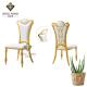Wedding Party 1.0mm Tube Stainless Steel Chair With Back Flower OEM ODM