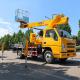 High altitude operation truck aerial platform work vehicle with large work basket for sale