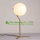 North America LED Modern Table Desk Lamp White Lampshade Gold Light Base