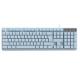 104-key Layout Carbon Film Keys 376g Waterproof HIPS Material Plug-and-play USB Customizable For Office Workers