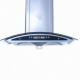 SS range hood with 1.5m aluminum pipe and pushbutton