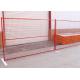 PVC Coated Temporary Site Welded Mesh Fencing Full Accessories Metal Feet