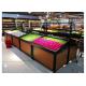 1 Layer Metal Wooden Retail Display Shelves For Grocery Shop 2 Years Warranty