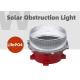Polycarbonate Tower Obstruction Light LED Solar Powered Aircraft Warning Lights On Towers