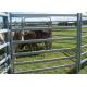 Heavy Duty 6 Rails Oval Tube 40X80MM Horse Yard Panel 1.8X2.1Meter Corral Fence Panel