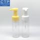 Cosmetic Facial Wash Pump PET Material Smooth Effect 100ml Bottle Use