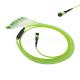 MPO MTP Male / Female Fiber Patch Cord Cable OM5 OM4 MPO Fiber Optic Cable