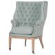 2018  French luxury armchairs Chair Living Room linen Tufted Fabric Accent Chair