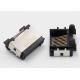 Through Hole Customized Low Profile RJ45 Tab Up Female Lan Connector