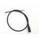 Black PVC Molding Type Power Cable Assembly 28AWG / 22AWG Wine DC Jack 3.5*1.35