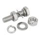 Fully Threaded Hex Head Bolt and Nut Set for 316 M6 70mm Aluminum Fasteners Grade 8.8