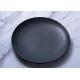 Reactive Dark Green Ceramic Dinner Plate Solid Color Dishes Plates For Restaurant