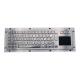 40counts/Mm Sus304 Industrial Metal Keyboard IP65 Brushed Stainless Steel Keyboard